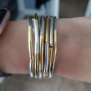Tri-Toned Wrap Bracelet